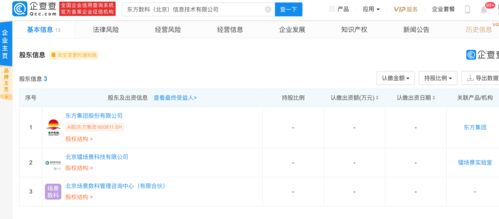 東方集團戰(zhàn)略布局 投資成立東方數(shù)科，拓展信息技術與數(shù)據處理服務
